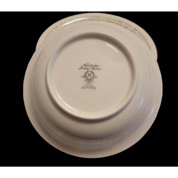 Noritake Ivory China Pattern Lexine 7007 Set of Four Soup Bowls Vintage - Picture 3 of 8